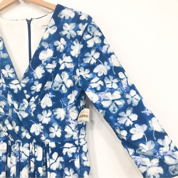 Coldwater Creek Summer Skies Floral Blue and White A Line Dress - Picture 5 of 15